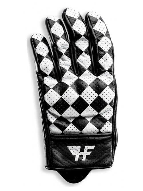 HOLY FREEDOM MOTORRAD HANDSCHUH BULLITT BLACK AND WHITE